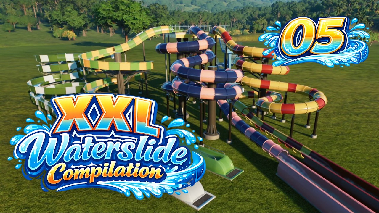 XXL Waterslide Compilation #05 | Planet Coaster 2 [POV]