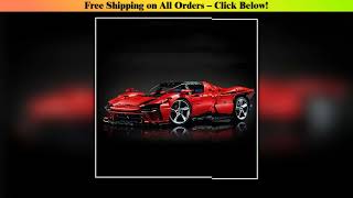 SP3 3778P Sport Car Building Blocks Set - Supercar Model Toy for Kids And Adults Perfect Birthday