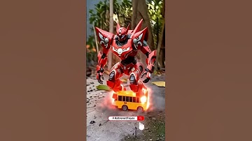 OMG! Two Cars Merge Into a Massive War Robot! 💣🤯 #RobotWarrior #MechaRobot #UrbanChaos #SciFiShorts