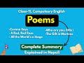 All Poems Complete Summary || Class 11 English || Explained in Nepali || MeroClass
