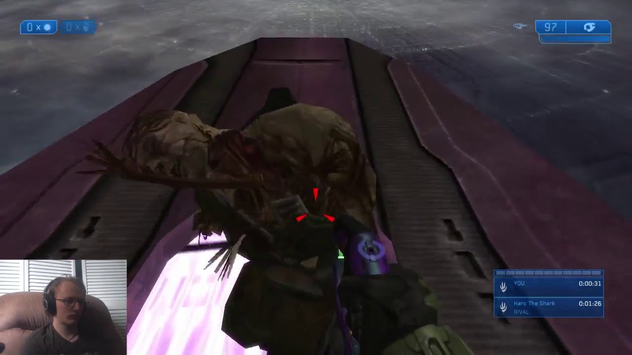 jumping a car Halo 2 MCC Easy - High Charity in 1:21