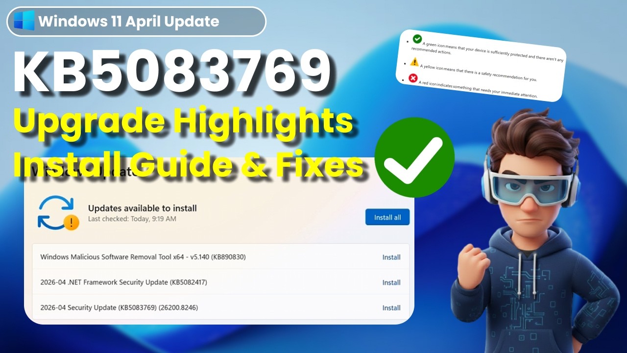⭐Windows 11 April 2026 Update KB5083769 -Upgrade Highlights + Install ...
