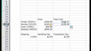 How to use Relative and Absolute Values in Excel