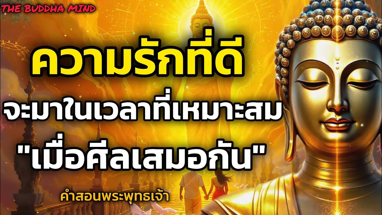 ธรรมะสอนว่าความรักที่ดี! จะมาในเวลาที่เหมาะสมเอง เมื่อศีลเสมอกัน | THE BUDDHA MIND￼