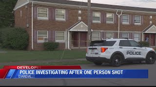 Police investigate after one person shot in Evansville