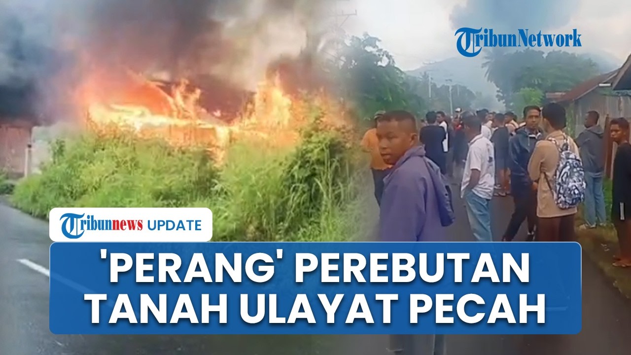 Pecah! Massa di Flores Timur Bakar Rumah Buntut Konflik Tanah Ulayat, Warga Panik Menyelamatkan Diri