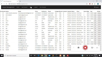 Hostel Management(Student Project using Falsk and MySQL)