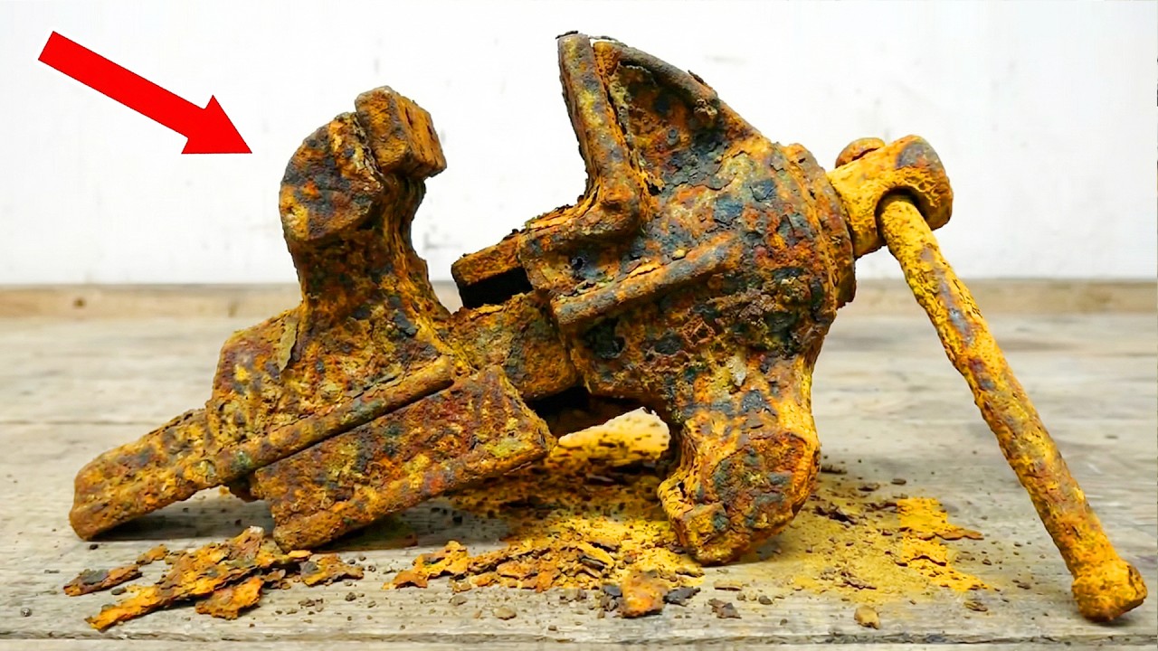 $400 Total Restoration 100 Year Old Rusty Hand Drill 36 Hours Work | Restore TV