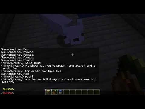 HOW TO SPAWN RARE AXOLOTL AND ARCTIC FOX!! - YouTube
