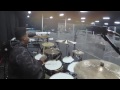 Aaron Spears playing around the drum kit