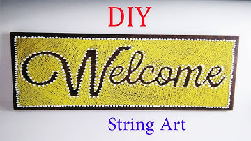 DIY - Easy String Art \ Wall Decor  \ Simple String art