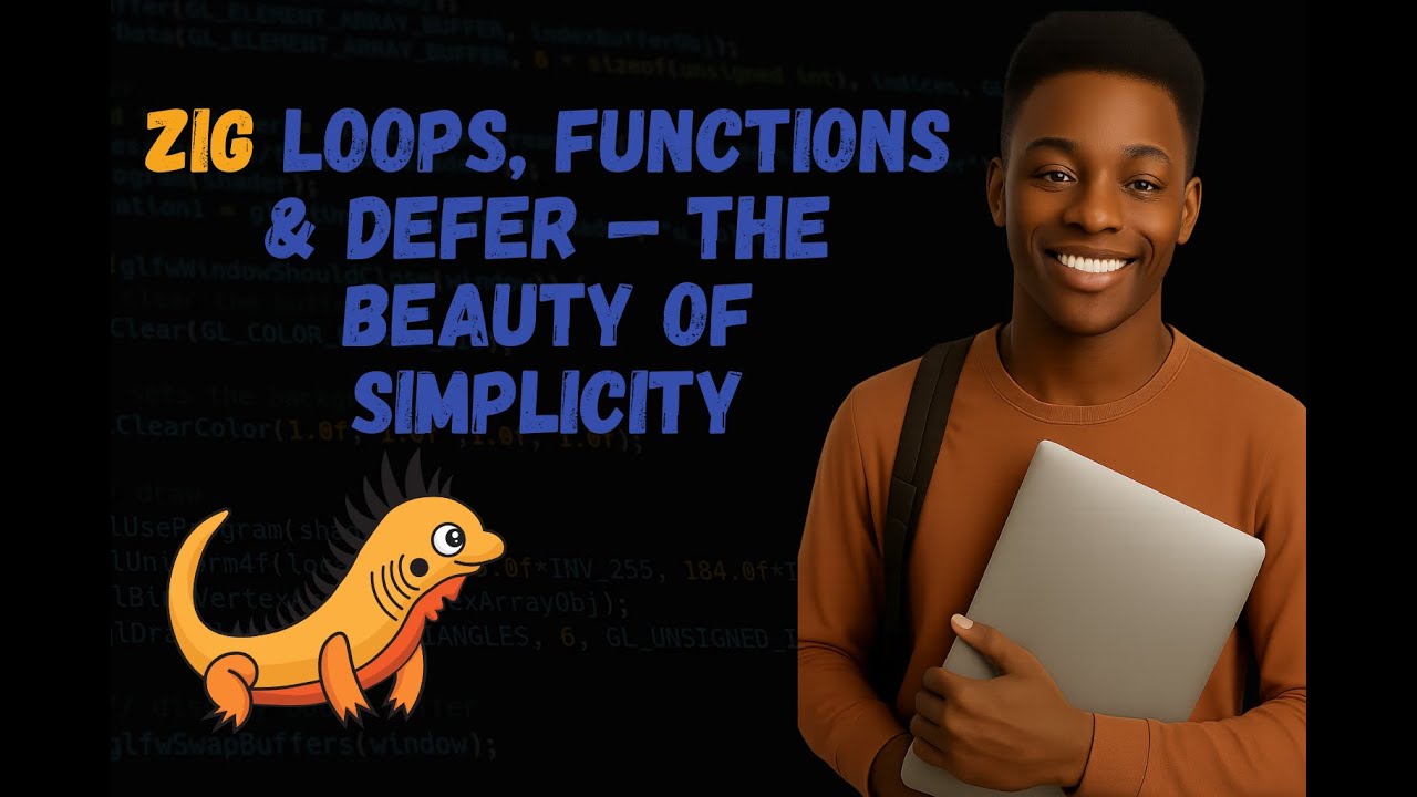 Zig Loops, Functions & Defer — The beauty of simplicity - YouTube