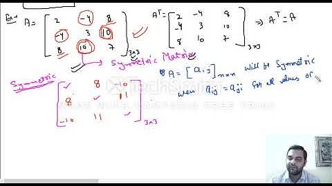 #7-Matrices- Transpose, Hermitian and Symmetric Matrix-IIT JEE Maths by Varun kumar