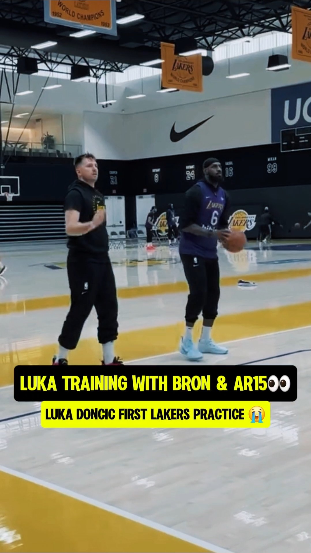 Luka 1st practice with LeBron?