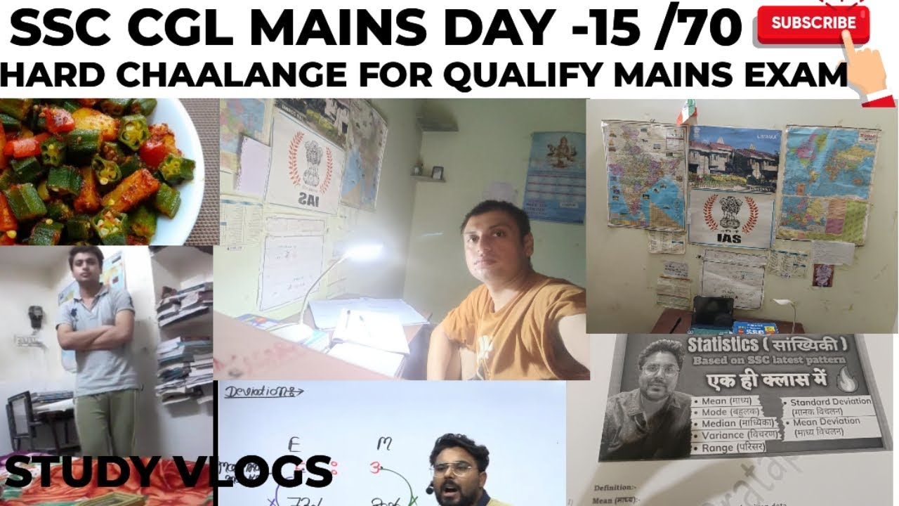 SSC CGL MAINS DAY - 15 / 70 HARD DAY CHALLANGE FOR QUALIFY MAINS EXAM # ...