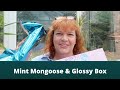 Mint Mongoose and Glossy Box, both fun to open