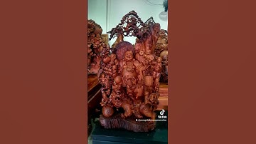 #Tượng di lạc gỗ bách xanh mộc châu # đồ gỗ mộc châu