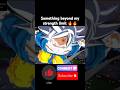 Something beyond my strength limit 🔥🔥 #sparkingzero #dbz #dbs #gaming #fyp #short #sub #goku