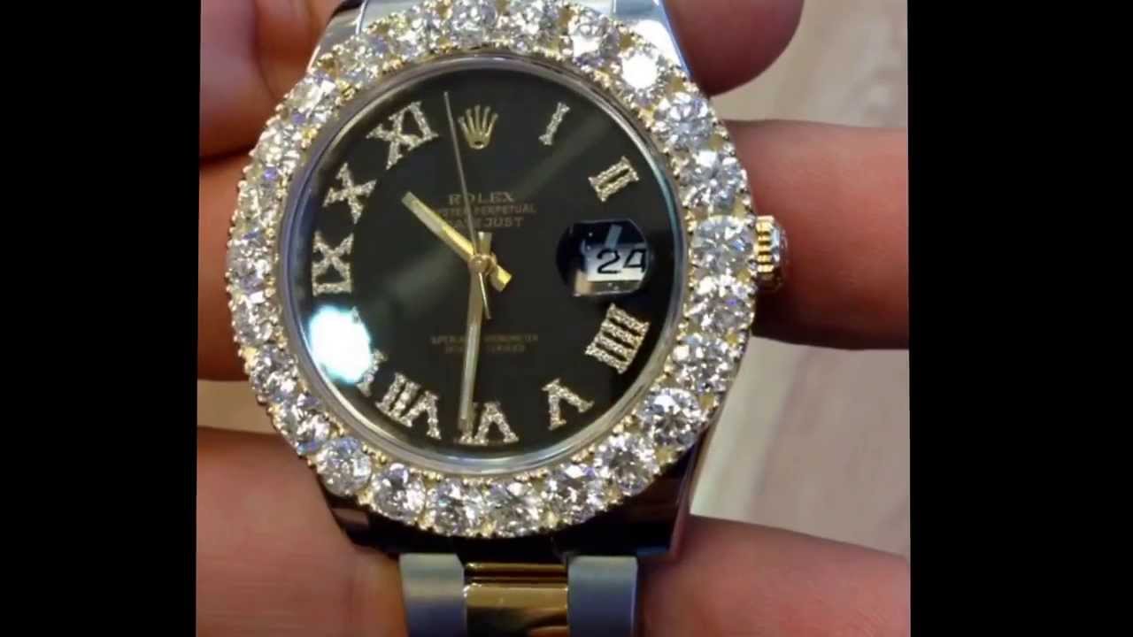 big diamond rolex