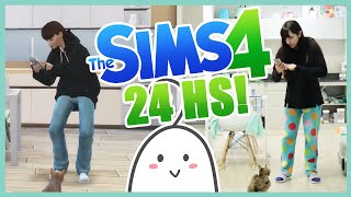 24 HORAS VIVIENDO COMO UN SIM XD