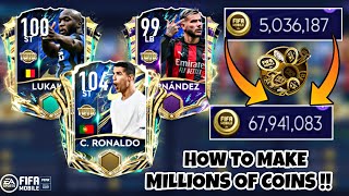 HOW TO MAKE MILLIONS IN FIFA MOBILE 21! BEST TOTS INVESTMENT | MAKE COINS | TOTS | FIFA MOBILE 21