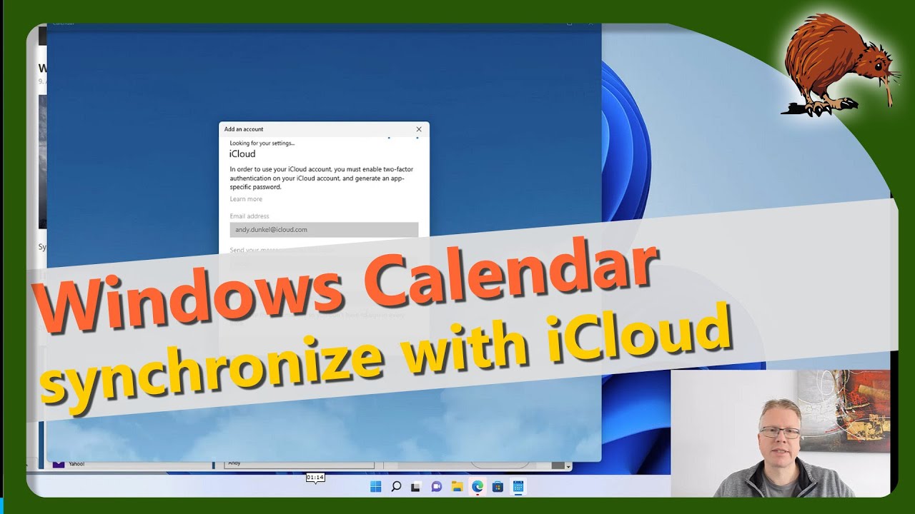 Windows Calendar Sync With ICloud Two Factor YouTube
