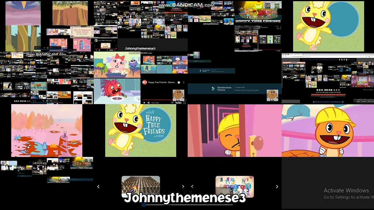 TOO MUCH VERY LOUDLY EARRAPING) up to faster pororo parison to happy tree friends (HTF)