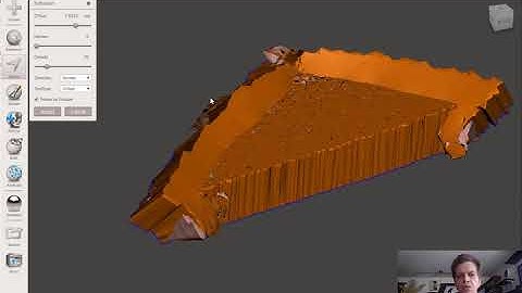 Thicken a mesh scan for printing using Meshmixer