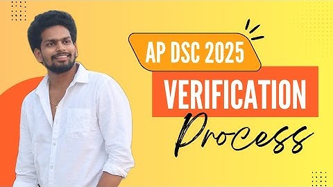 Ap Dsc Certificates Verification 2025 Process | Ap Dsc Latest Updates Today | Ap Dsc Posts Option