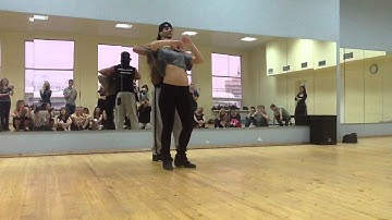 Wakko and Masha. Minsk workshops, October 2012. Zouk flow, without music.