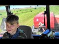 10 Year Old Baling Hay!