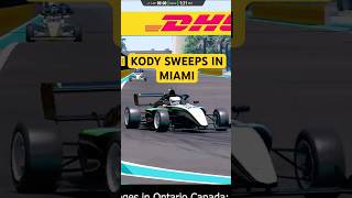 KODY LAURENCE SWEEPS IN F4 AT MIAMI! #assettocorsa #league #simracing #cars #formula4 #f1 #shorts