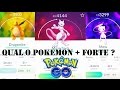 PGO: CP MAXIMO DE CADA POKEMON E QUAIS OS POKEMONS MAIS FORTES DO POKEMON GO(POR TIPOS)30/08