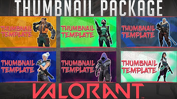 Valorant Thumbnail Pack #1 (6 Unique Designs)