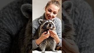 She Saved a Drowning Raccoon… Now It Won’t Leave Her#Animals #Rescue
