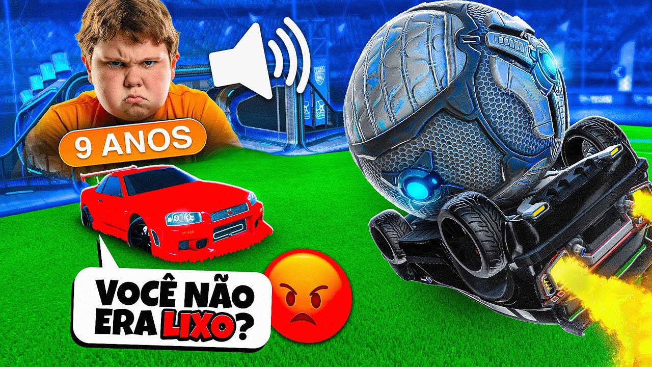 TILTEI KIDS TÓXICOS FINGINDO SER RUIM NO X1 NO ROCKET LEAGUE KKKKKKK