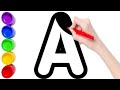 Learn to Draw the Alphabet A-Z: | preschool learning videos | Easy & Fun for Beginners!