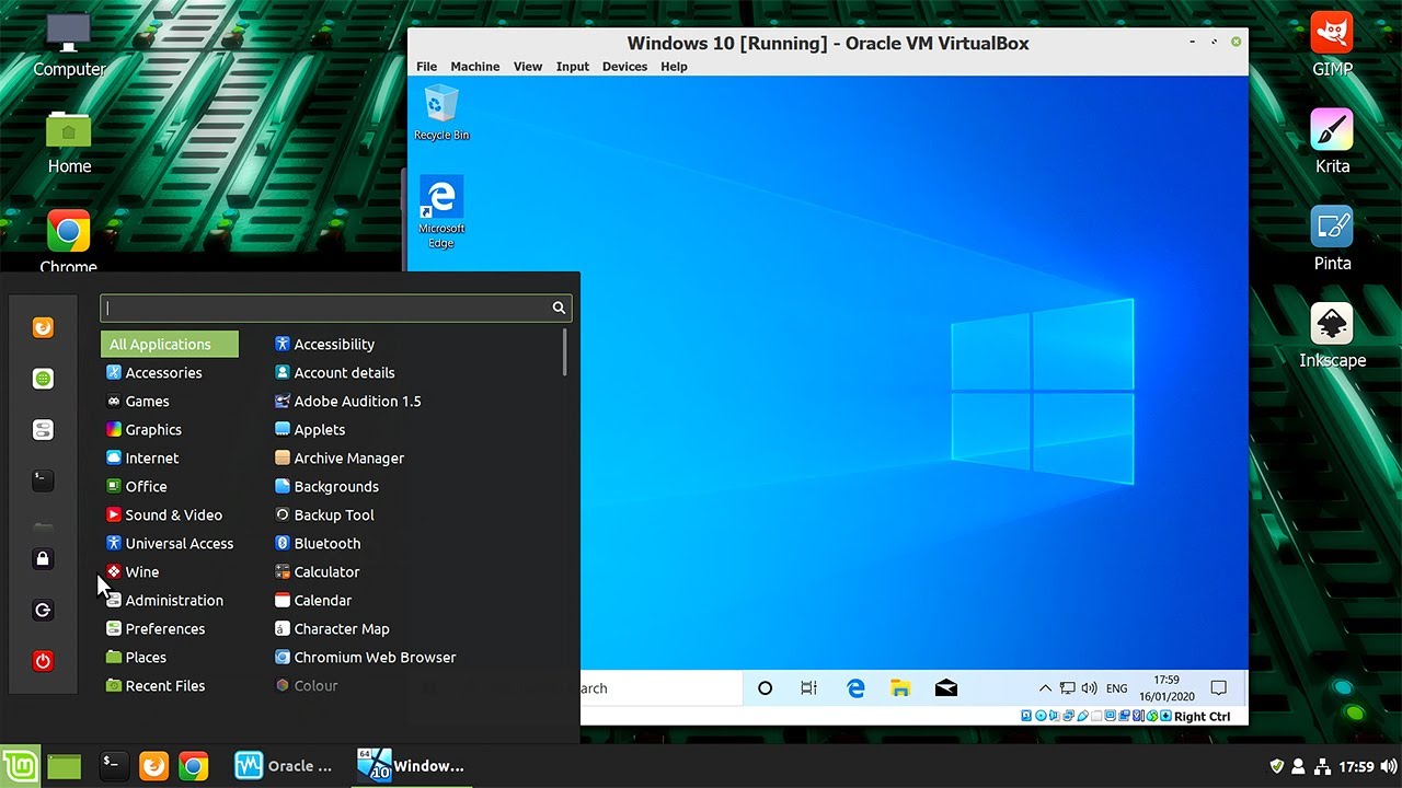 linux กับ windows  New  Running Windows in Linux: VirtualBox Configuration