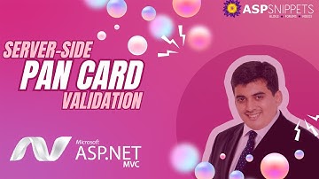 Server Side Indian Pan Card Number validation in ASP.Net MVC