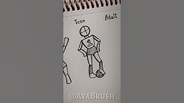 How to draw a stickman body tutorial ✏️ #drawing #sketching #howtodraw #tutorial #stickman #artist