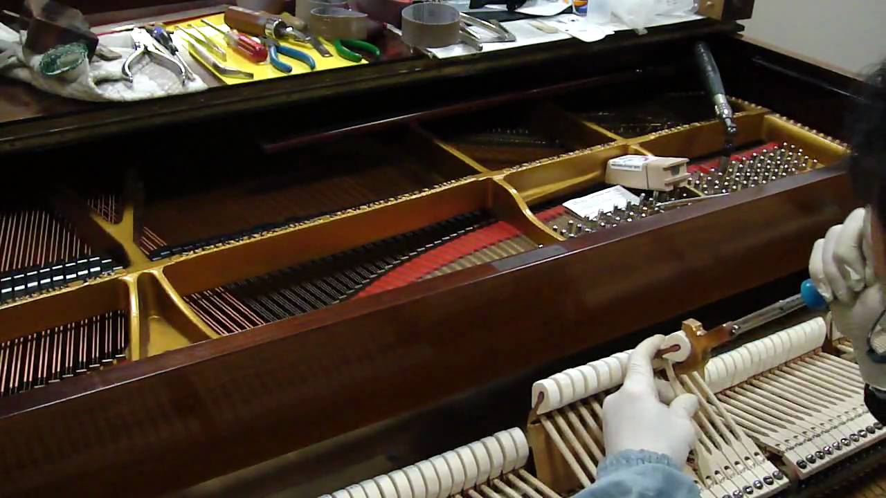 I iron a grand piano's hammer YouTube