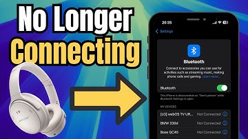 How to Fix Bose QC45 Not Connecting to iPhone