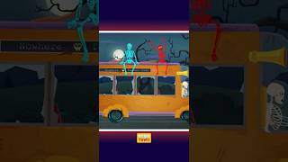 Tres Esqueletos Espeluznantes Viajaban En Un Autobús💀🚌 | Pueblo Teehee #Shorts #Halloweenparaniños