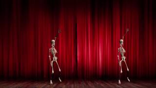 Skeleton dancing on Marathi song