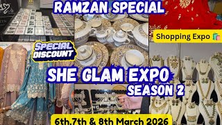She Glam Expo Season 2 | Stall Tour With Prices | Ramzan Special | Dresses, Crocockery, Jewellery 