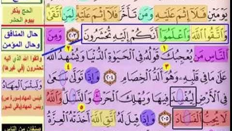 النصف الاول من صفحة 32 سورة البقرة الايات من 203 :206  مكررة بصوت الشيخ محمود الحصرى