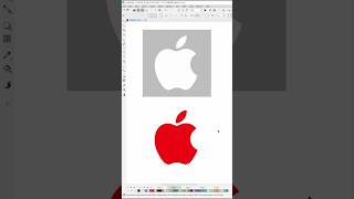 애플 로고  #코렐드로우 #coreldraw #로고복원#coreldraw #vectortracing