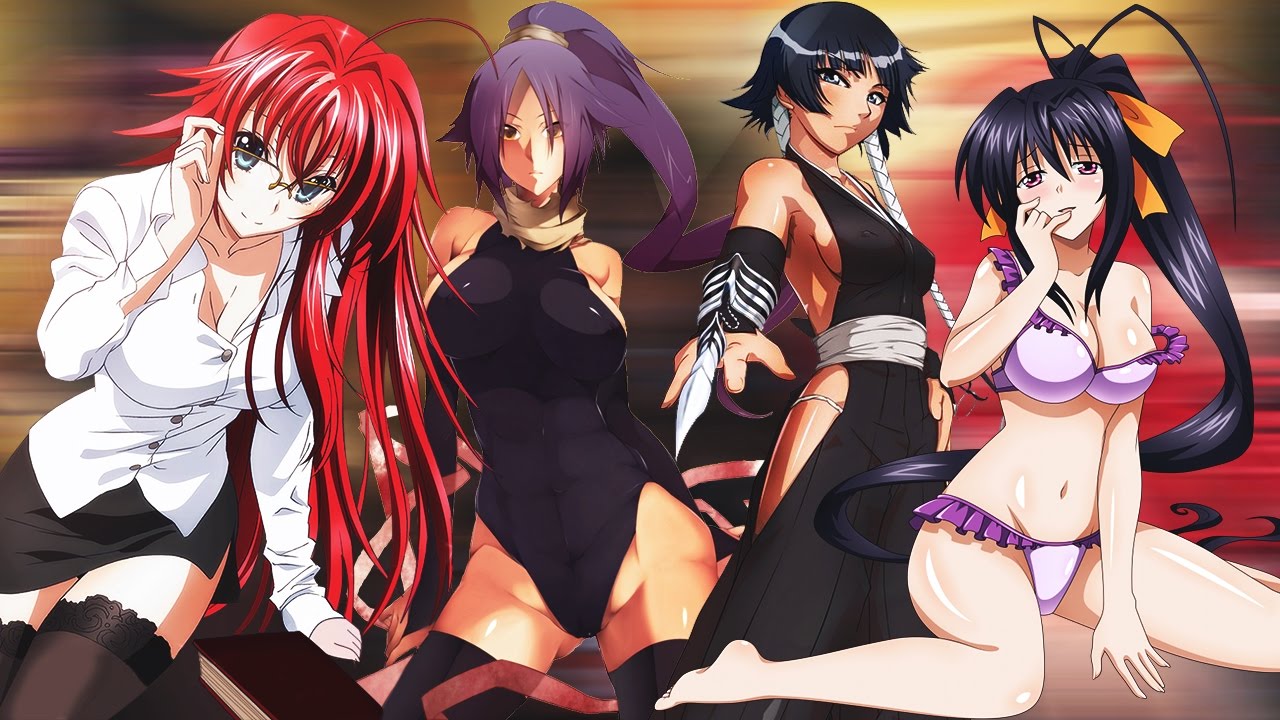 Akeno X Rias Versus Soifon X Yoruichi!!! 