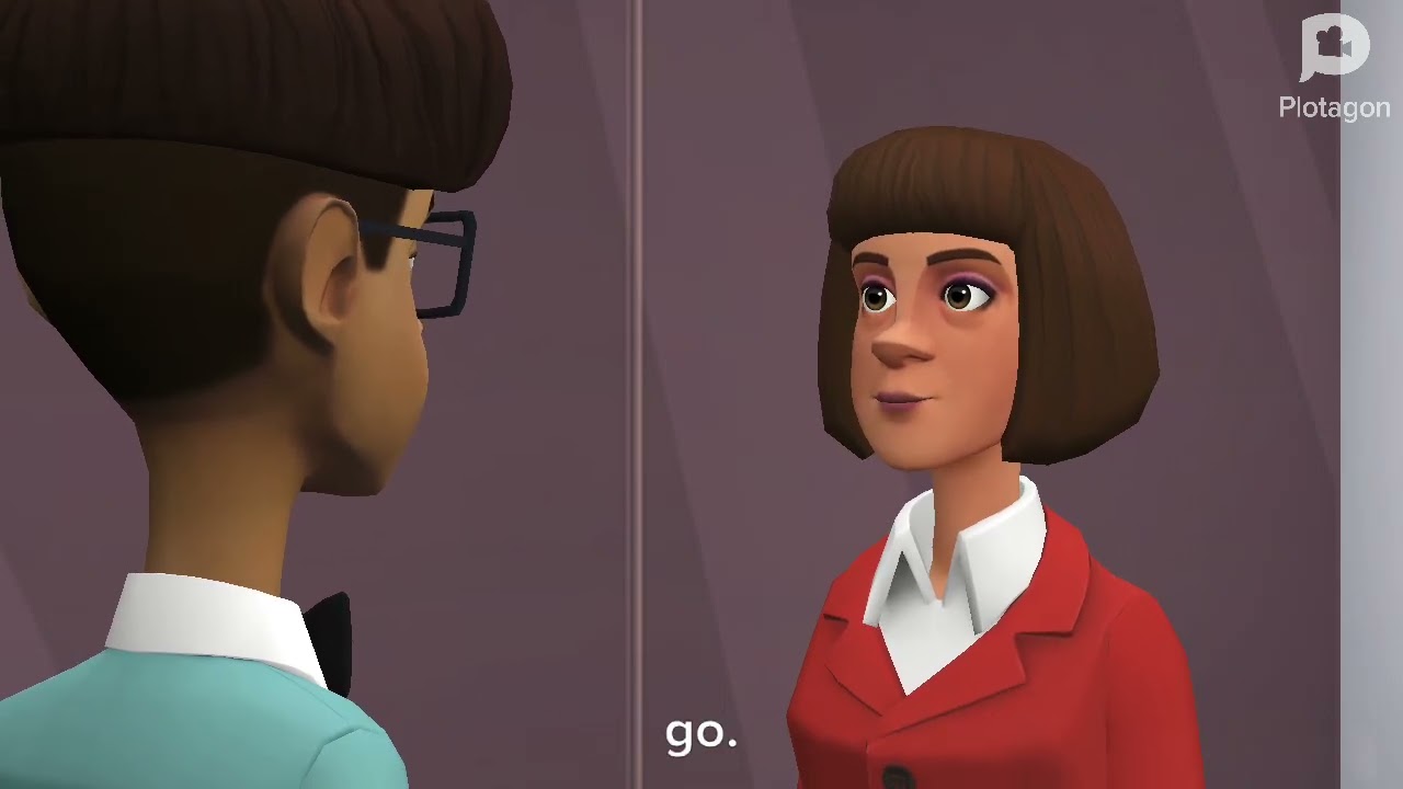 A husband and a wife talking about what they should do on online