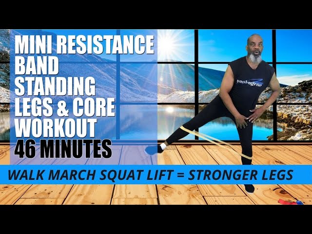 Mini Resistance Bands Standing Legs